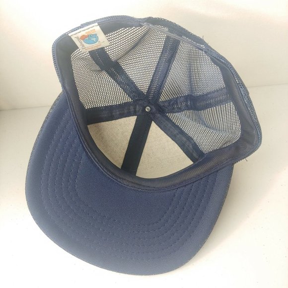 Vintage Douglas Home Building WV Denim Snap Back Mesh Trucker Cap EUC Patch Hat - Picture 2 of 10
